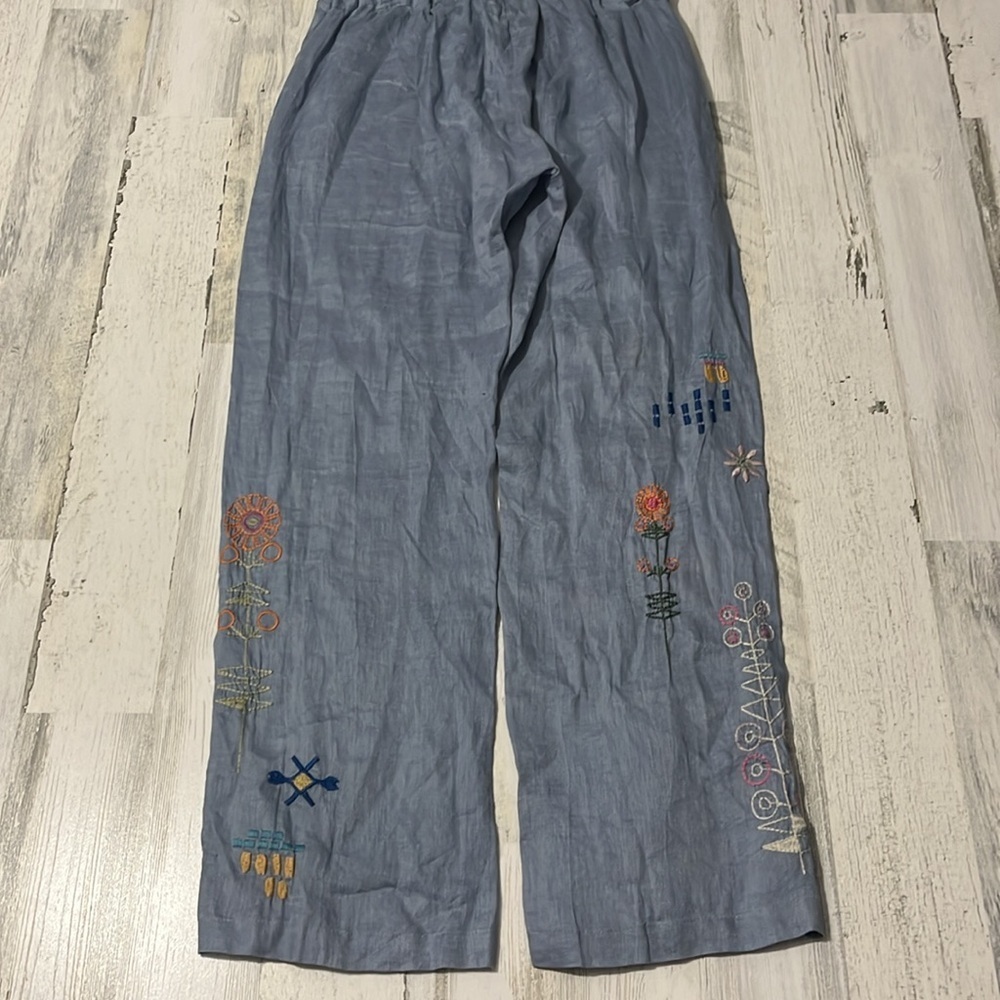 Johnny Was Elektra Linen Pants Size XS.  NWT - Picture 9 of 13